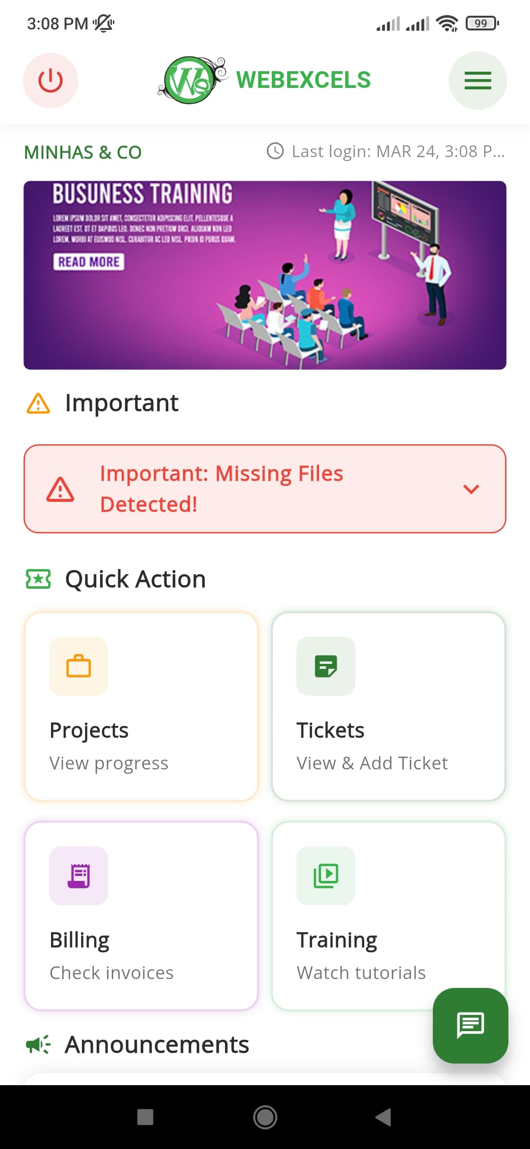 App Screen
